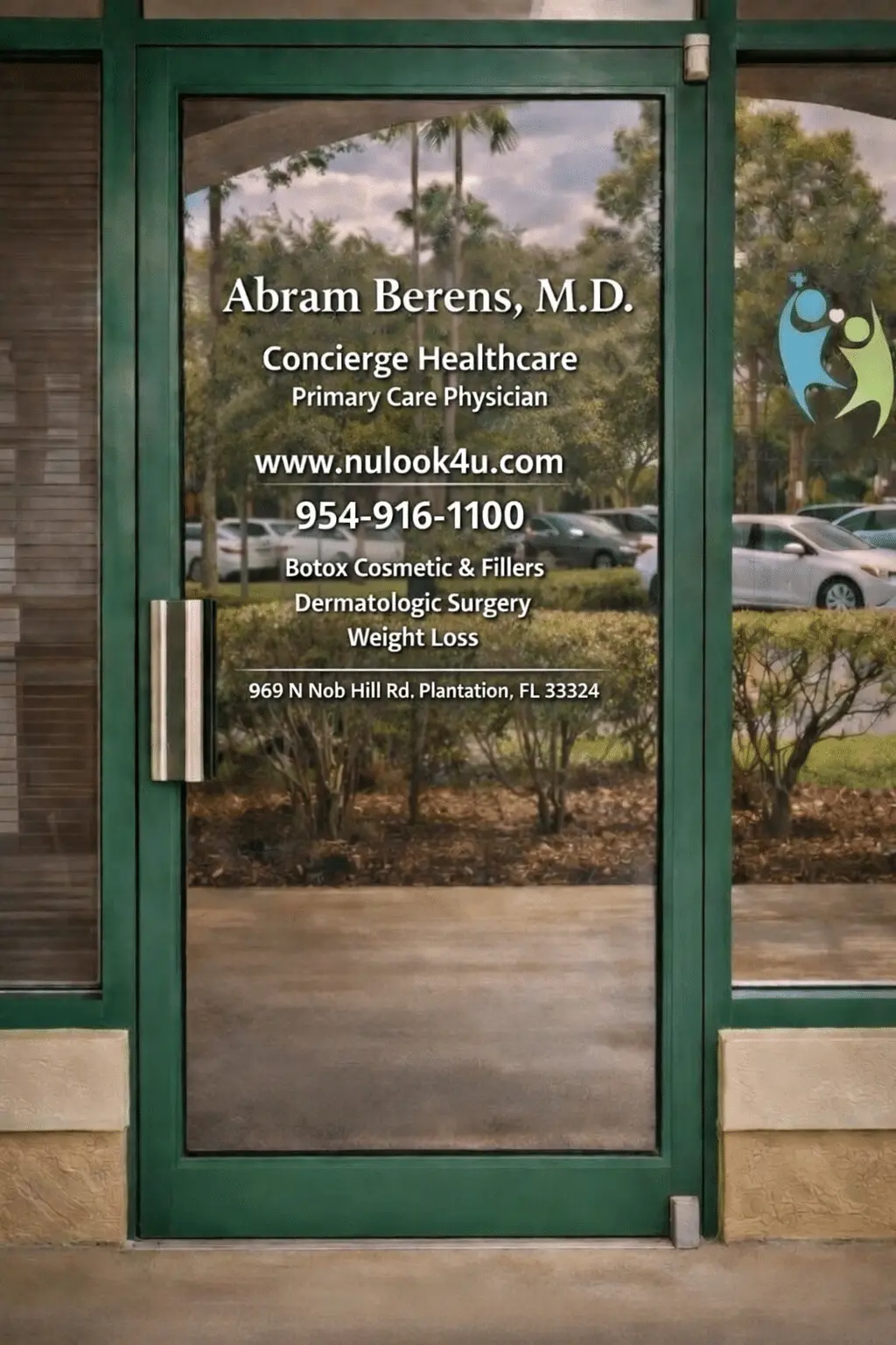 NuLook4U office entrance in Plantation, Florida